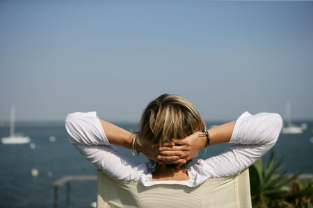 Woman looking at the sea