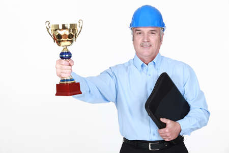 Successful workerの写真素材