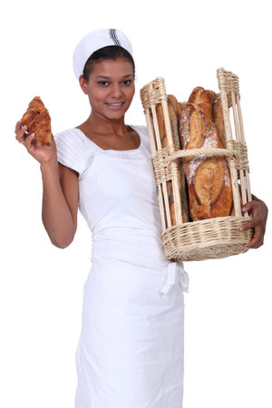 Female bakery worker