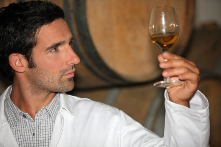 Tasting at the winery