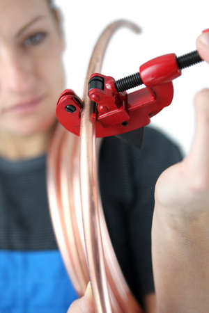 Female plumberの写真素材