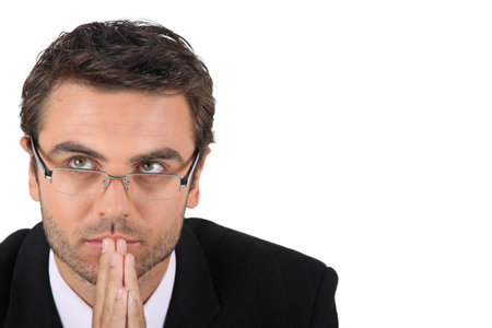 Hopeful businessmanの写真素材