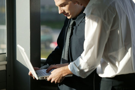 Businessmen discussing their business project