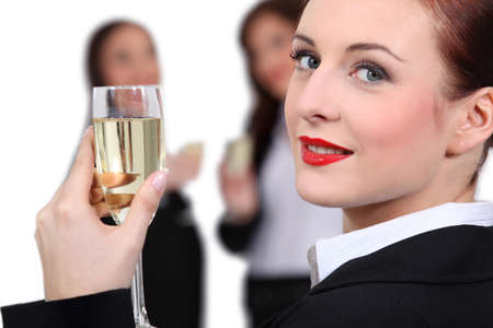 Three businesswomen living the high-lifeの写真素材