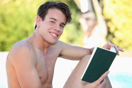 Young readingの写真素材