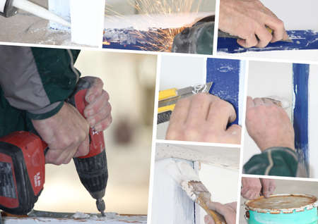 Home improvement mosaicの写真素材