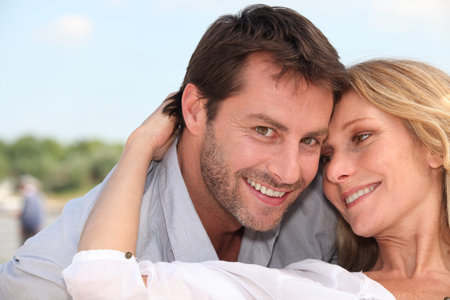 close-up of a couple