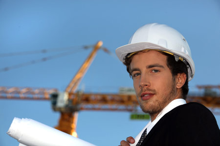 Engineer working on-site