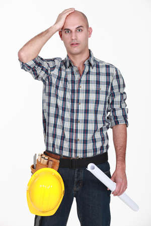 Shocked bold builderの写真素材