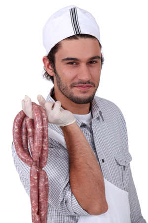 String of sausagesの写真素材