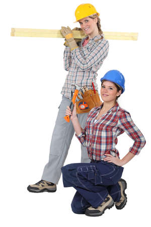 Female buildersの写真素材