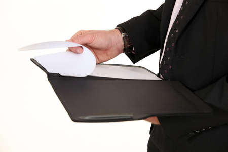 Closeup on a notepadの写真素材