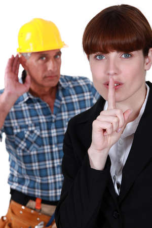 Noise on a construction siteの写真素材