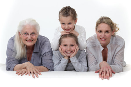 Three generations of women 
