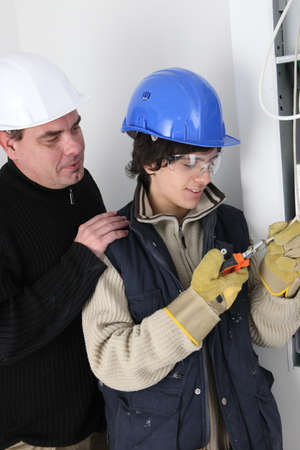 Electrician in trainingの写真素材