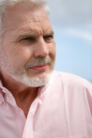 Thoughtful senior man