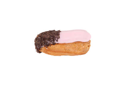 Eclair covered in icingの写真素材