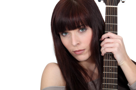Woman with guitar