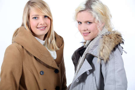 portrait of two friendsの写真素材