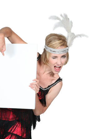 Woman in a flapper