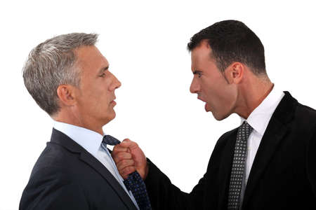 businessmen fightingの写真素材