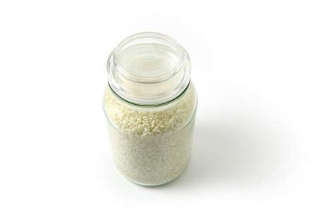 Jar of riceの写真素材