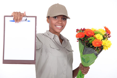 Signed deliveryの写真素材