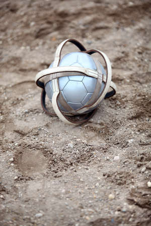 Imprisoned footballの写真素材
