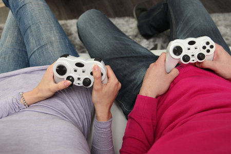 friends playing video games