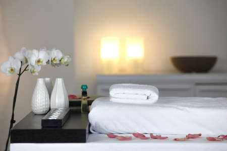 Everything is prepared for a massageの写真素材