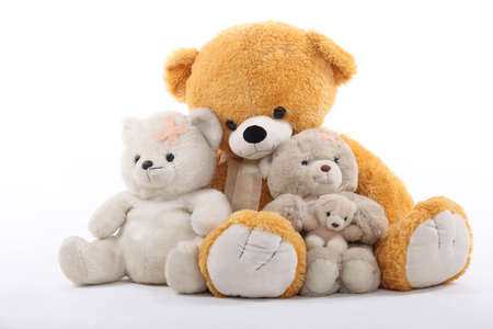 Assortment of stuffed bearsの写真素材