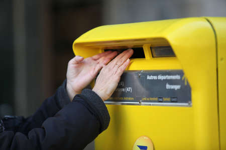 French post boxの写真素材