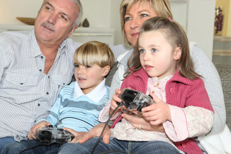 Grandparents with grandchildren