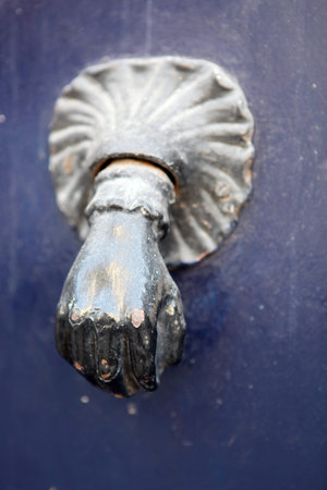 Metal door knocker