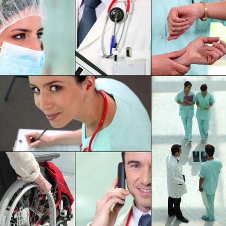 miscellaneous snapshots of medical staffの写真素材