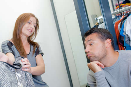 Couple shoppingの写真素材