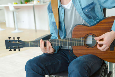 Disabled guitaristの写真素材