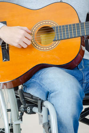 Disabled guitaristの写真素材