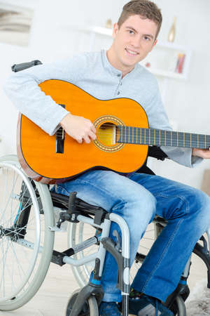 Disabled guitaristの写真素材