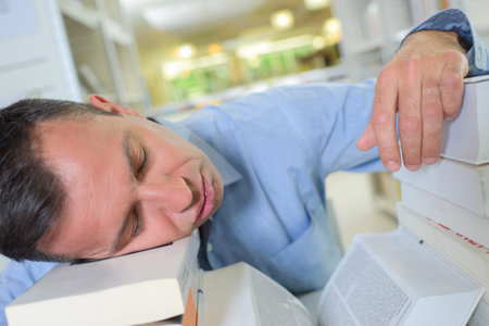 sleeping with books