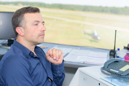 man in the towerの写真素材