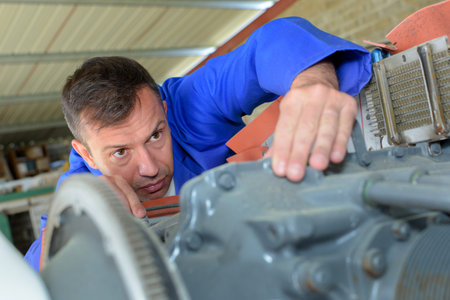 checking on the motor