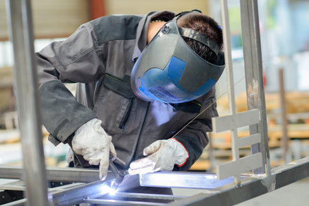 welder with blow torch