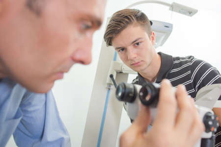 appointment with an ophthalmologistの写真素材