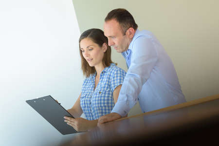 reading the dataの写真素材