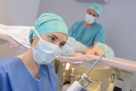 in the operating roomの写真素材