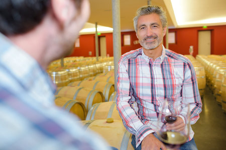 wine tasting in wine cellar