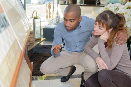 in the tile storeの写真素材