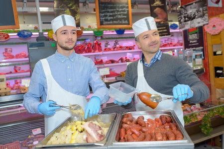 serving the cooked meat