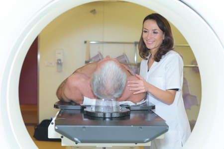 assuring a patientの写真素材